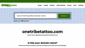 What Onetribetattoo.com website looked like in 2020 (4 years ago)