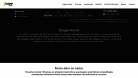 What Okupehostels.com.br website looked like in 2020 (4 years ago)