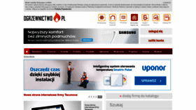 What Ogrzewnictwo.pl website looked like in 2020 (4 years ago)