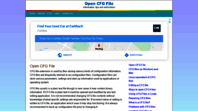 What Opencfgfile.com website looked like in 2020 (4 years ago)