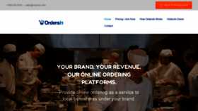 What Ordersin.com website looked like in 2020 (4 years ago)