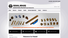 What Oswalbrassindustries.com website looked like in 2020 (4 years ago)
