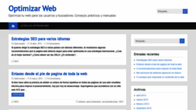What Optimizarweb.net website looked like in 2020 (4 years ago)