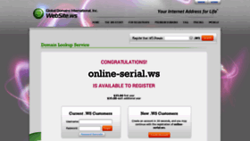 What Online-serial.ws website looked like in 2020 (4 years ago)
