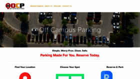 What Offcampusparking.com website looked like in 2020 (4 years ago)