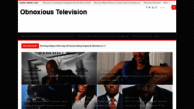 What Obnoxioustelevision.com website looked like in 2020 (4 years ago)