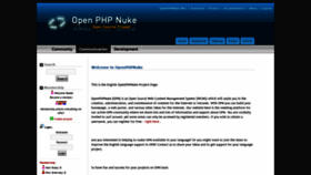 What Openphpnuke.com website looked like in 2020 (5 years ago)