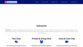 What Onlinechatz.com website looked like in 2020 (4 years ago)