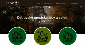 What Ostravskelesy.cz website looked like in 2020 (4 years ago)