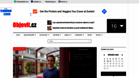 What Objevit.cz website looked like in 2020 (6 years ago)