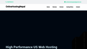 What Onlinehostingnepal.com website looked like in 2020 (4 years ago)