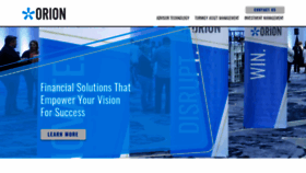 What Orion.com website looked like in 2020 (6 years ago)