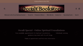 What Occultbookstore.com website looked like in 2020 (4 years ago)