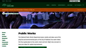 What Oaklandnet.com website looked like in 2020 (4 years ago)