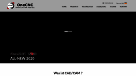 What Onecnc.de website looked like in 2020 (4 years ago)