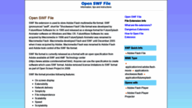 What Openswffile.com website looked like in 2020 (4 years ago)