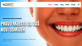 What Ordinacijakonjhodzic.ba website looked like in 2020 (4 years ago)