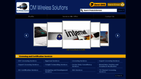 What Omwirelesssolutions.co.in website looked like in 2020 (4 years ago)