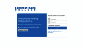 What Online.herzing.ca website looked like in 2020 (4 years ago)