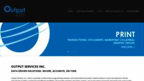 What Outputservices.com website looked like in 2020 (4 years ago)