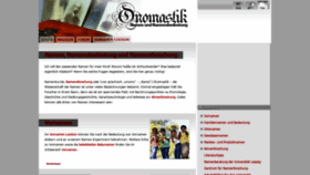 What Onomastik.com website looked like in 2020 (4 years ago)