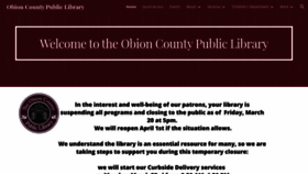 What Oclibrary.org website looked like in 2020 (4 years ago)
