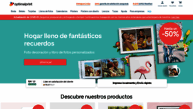 What Optimalprint.es website looked like in 2020 (4 years ago)