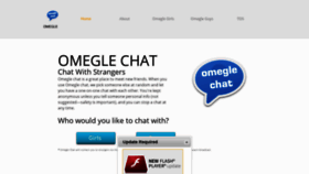 What Omeglechat.us website looked like in 2020 (4 years ago)