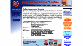 What Omkarananda-ashram.org website looked like in 2020 (4 years ago)