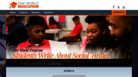 What Oneworldeducation.org website looked like in 2020 (4 years ago)