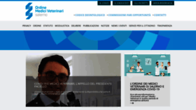 What Ordineveterinarisa.it website looked like in 2020 (4 years ago)