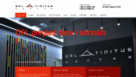 What Orl-tinitus-centar.rs website looked like in 2020 (4 years ago)