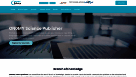 What Onomyscience.com website looked like in 2020 (5 years ago)