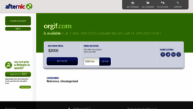 What Orgif.com website looked like in 2020 (4 years ago)