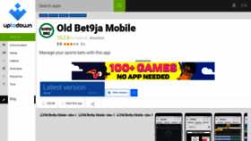 What Old-bet9ja-mobile.en.uptodown.com website looked like in 2020 (4 years ago)