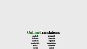 What Onlinetranslations.biz website looked like in 2020 (4 years ago)
