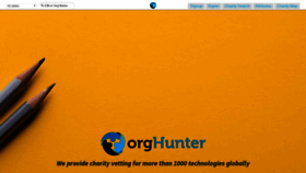 What Orghunter.com website looked like in 2020 (4 years ago)
