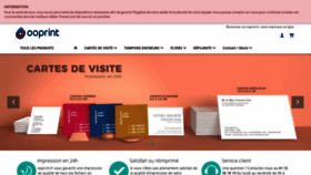 What Ooprint.fr website looked like in 2020 (4 years ago)