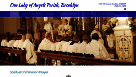 What Ourladyofangelsparish.org website looked like in 2020 (4 years ago)