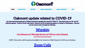 What Oakmontchurch.com website looked like in 2020 (4 years ago)