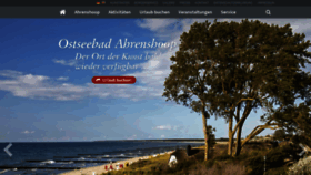 What Ostseebad-ahrenshoop.de website looked like in 2020 (4 years ago)