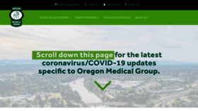 What Oregonmedicalgroup.com website looked like in 2020 (4 years ago)