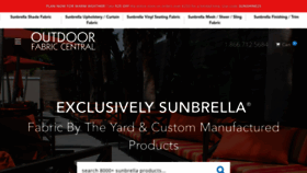 What Outdoorfabriccentral.com website looked like in 2020 (4 years ago)