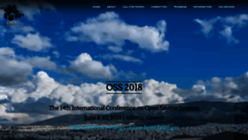 What Oss2018.org website looked like in 2020 (4 years ago)