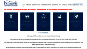 What Orthopedicpillowandmattress.co.za website looked like in 2020 (4 years ago)