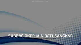 What Okpp.iainbatusangkar.ac.id website looked like in 2020 (4 years ago)