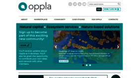 What Oppla.eu website looked like in 2020 (4 years ago)