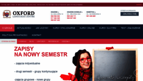 What Oxfordlc.pl website looked like in 2020 (4 years ago)