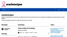 What Oraclerecipes.com website looked like in 2020 (4 years ago)