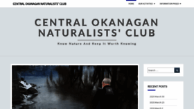 What Okanagannature.org website looked like in 2020 (4 years ago)